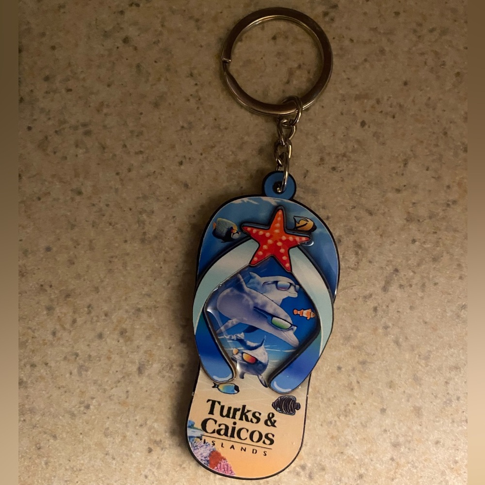 Turks & Caicos Flip Flop Keychain